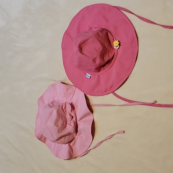 Other - Two Toddler Girls Pink Sun Hats 2-4 Years SPF 50
